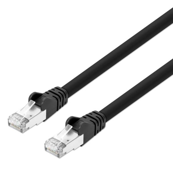 Intellinet IEC-C8AS-BK-1 networking cable Black 9.84" (0.25 m) Cat8.1 S/FTP (S-STP)1