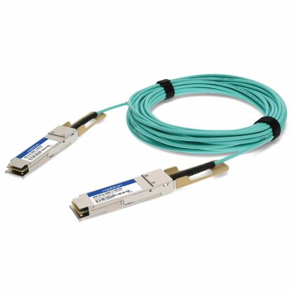 AddOn Networks AOC-Q-Q-100G-1-5M-AO InfiniBand/fibre optic cable 59.1" (1.5 m) QSFP28 Aqua color1