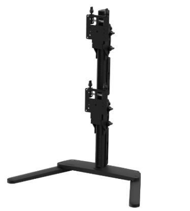 Atdec AWMS-2-BT75-FS-B monitor mount / stand 55" Desk Black1