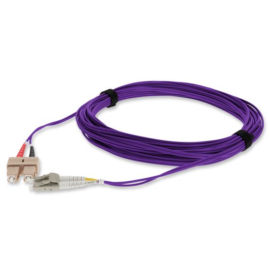 AddOn Networks ADD-SC-LC-3M5OM4-PE-TAA InfiniBand/fibre optic cable 118.1" (3 m) LOMM Purple1