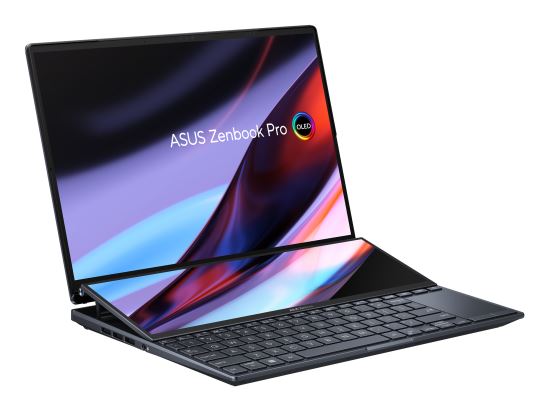 ASUS Zenbook Pro 14 Duo OLED UX8402VV-PS96T Intel® Core™ i9 i9-13900H Laptop 14.5" Touchscreen 3K 32 GB LPDDR5-SDRAM 1 TB SSD NVIDIA GeForce RTX 4060 Wi-Fi 6E (802.11ax) Windows 11 Home Black1