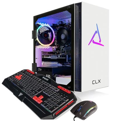 CLX TGMSETRXM2504WM PC AMD Ryzen™ 5 5600 16 GB DDR4-SDRAM 1 TB SSD AMD Radeon RX 6400 Windows 11 Home Mini Tower White1