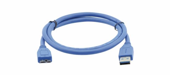 Kramer Electronics C-USB3/MICROB USB cable USB 3.2 Gen 1 (3.1 Gen 1) 70.9" (1.8 m) USB A Micro-USB B Blue1