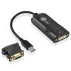 Siig JU-DV0112-S3 video cable adapter 7.87" (0.2 m) USB Type-A DVI-I + VGA (D-Sub) Black1