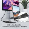 Siig JU-DV0112-S3 video cable adapter 7.87" (0.2 m) USB Type-A DVI-I + VGA (D-Sub) Black3