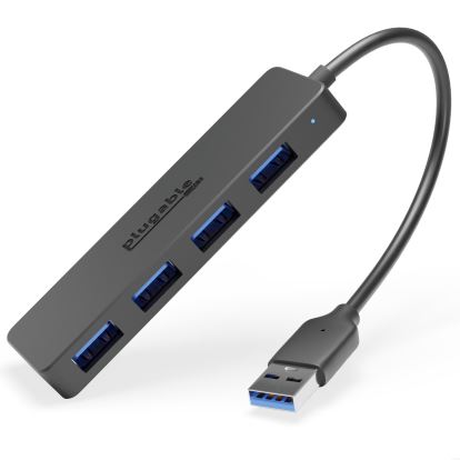 Plugable Technologies USB3-HUB4A interface hub USB 3.2 Gen 1 (3.1 Gen 1) Type-A 5000 Mbit/s Black1