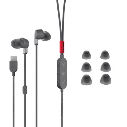 Lenovo GXD1C99237 headphones/headset Wired In-ear Calls/Music/Sport/Everyday USB Type-C Black1