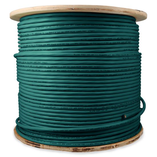 AddOn Networks ADD-CAT6ABULK500F-GN networking cable Green 6000" (152.4 m) Cat6a U/UTP (UTP)1