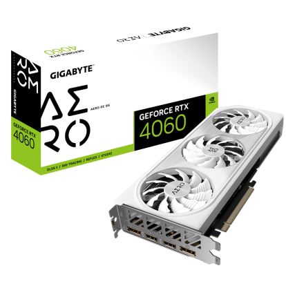 GIGABYTE AERO GeForce RTX 4060 OC 8G NVIDIA 8 GB GDDR61