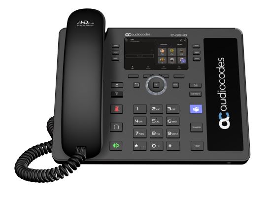 AudioCodes C435HD IP phone Black LCD1