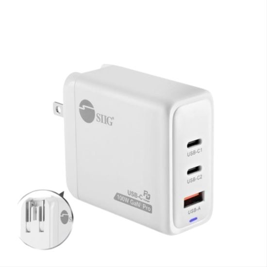 Siig AC-PW1Z11-S1 mobile device charger Universal White Fast charging Indoor1