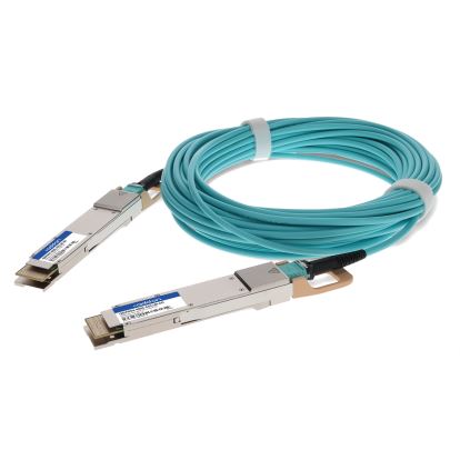 AddOn Networks QSFPDD4-400G-AOC1M-AO InfiniBand/fibre optic cable 39.4" (1 m) QSFP-DD AOC Aqua color1