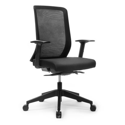 HAT Design Works IKU-B-M1H-JET-S1BB office/computer chair Upholstered seat Mesh backrest1