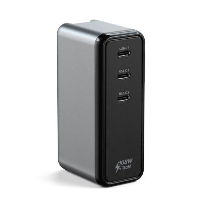 Satechi ST-3C108WCM mobile device charger Universal Black, Gray AC Fast charging Indoor1