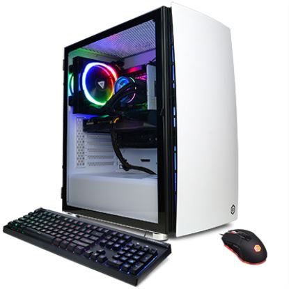 CyberpowerPC SLC8960CPGV8 PC Intel® Core™ i7 i7-13700KF 16 GB DDR5-SDRAM 1 TB SSD NVIDIA GeForce RTX 4060 Ti Windows 11 Home Desktop White1