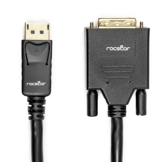 Rocstor Y10C150-B2 video cable adapter 70.9" (1.8 m) DisplayPort DVI Black1