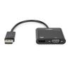 Rocstor Y10A295-B1 video cable adapter DisplayPort HDMI + VGA (D-Sub) Black2