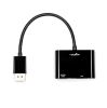 Rocstor Y10A295-B1 video cable adapter DisplayPort HDMI + VGA (D-Sub) Black5