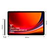 Samsung Galaxy Tab S9 SM-X710N Qualcomm Snapdragon 128 GB 11" 8 GB Wi-Fi 6 (802.11ax) Android 13 Graphite8