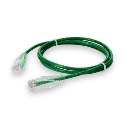 AddOn Networks ADD-10FSLCAT6ASN-GN networking cable Green 120.1" (3.05 m) Cat6a U/UTP (UTP)1