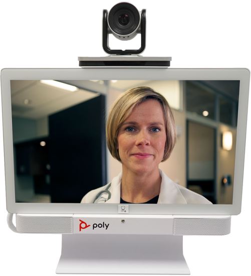 POLY Telehealth Station: G7500 with EagleEyeIV 12x and 24 inch Touch Display1