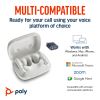 POLY Voyager Free 60 UC M White Sand Earbuds +BT700 USB-C Adapter +Basic Charge Case9