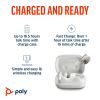 POLY Voyager Free 60 UC M White Sand Earbuds +BT700 USB-C Adapter +Basic Charge Case11