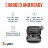 POLY Voyager Free 60 UC Carbon Black Earbuds +BT700 USB-C Adapter +Basic Charge Case12