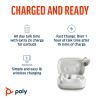 POLY Voyager Free 60 UC White Sand Earbuds +BT700 USB-A Adapter +Basic Charge Case9