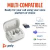 POLY Voyager Free 60 UC White Sand Earbuds +BT700 USB-A Adapter +Basic Charge Case11