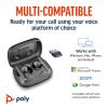 POLY Voyager Free 60 UC M Carbon Black Earbuds +BT700 USB-A Adapter +Basic Charge Case6