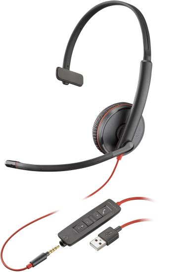 POLY Blackwire 3215 Monaural USB-A Headset (Bulk)1