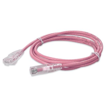 AddOn Networks ADD-7FSLCAT6A-PK networking cable Pink 83.9" (2.13 m) Cat6a U/UTP (UTP)1