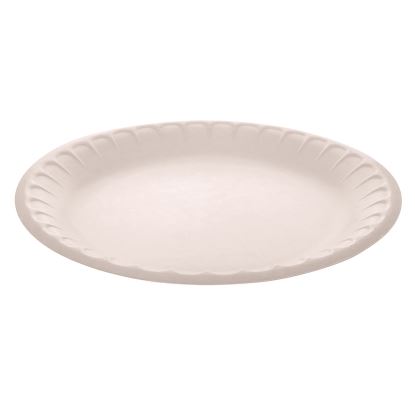 Placesetter Satin Non-Laminated Foam Dinnerware, Plate, 9" dia, White, 500/Carton1