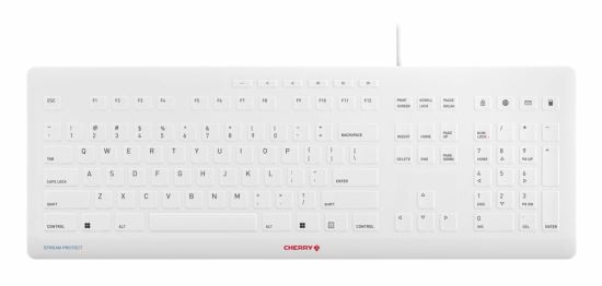 CHERRY JK-8502US-0 keyboard Universal USB QWERTY US English White1