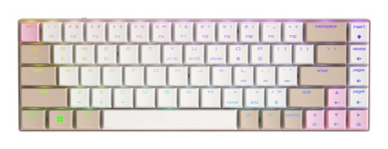 CHERRY MX-LP 2.1 Compact Wireless keyboard Gaming USB + RF Wireless + Bluetooth QWERTY US English Beige, Khaki, Pink1