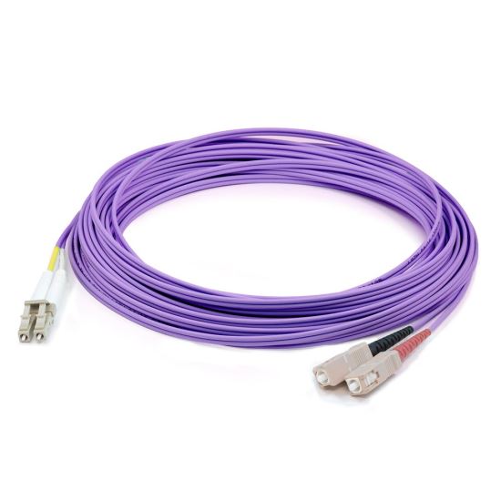 AddOn Networks ADD-SC-LC-5M5OM4-PE InfiniBand/fibre optic cable 196.9" (5 m) LOMM Purple1