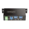 StarTech.com 5G4AINDRM-USB-A-HUB interface hub USB 3.2 Gen 1 (3.1 Gen 1) Type-B 5000 Mbit/s Black3