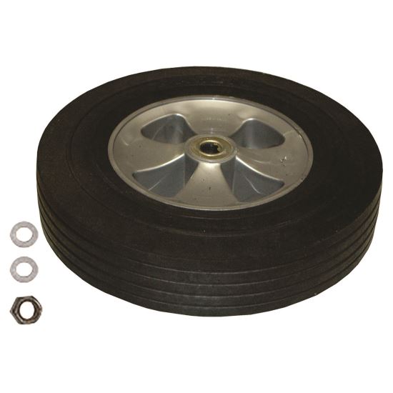 12-inch Wheel for 1 Cu. Yd. Standard Duty Tilt Truck, for FG131400BLA, Black1