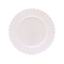 Classicware Plastic Dinnerware, Plate, 6" dia, White, 180/Carton1