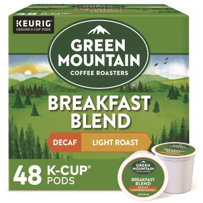 Breakfast Blend Decaf Coffee K-Cups, 48/Box1