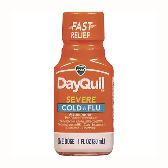 Severe Cold and Flu Relief Liquid, 1 oz Bottle1