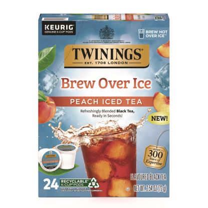 Brew Over Ice K-Cups, Peach, 24/Box1