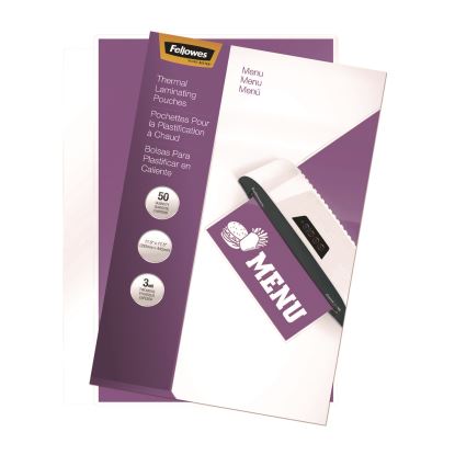 Laminating Pouches, 3 mil, 11.5" x 17.5", Gloss Clear, 50/Pack1