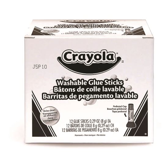 Washable Glue Sticks, 0.29 oz, Dries Clear1