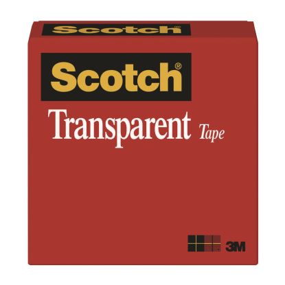 Transparent Tape, 1" Core, 0.5" x 72 yds, Transparent1