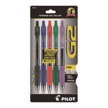 G2 Premium Gel Pen, Retractable, Fine 0.7 mm, Assorted Ink and Barrel Colors, 5/Pack1