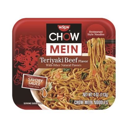 Teriyaki Beef Chow Mein Noodles, 4 oz Bowl, 8/Carton1