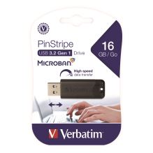 PinStripe USB 3.2 Flash Drive, 16 GB, Black1