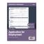 Employment Applications, One-Part (No Copies), 11 x 8.38, 50 Forms/Pad, 2 Pads/Pack1